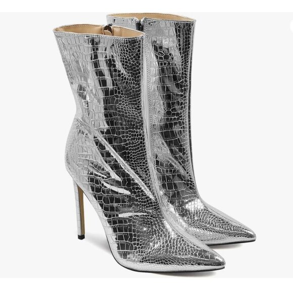 Women's Ankle Boot Sexy High Heels - Picture 3 of 7